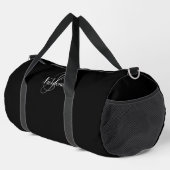 Cadeau voor hem Modern Monogram Cool Classic Black Plunjezak (Rechterhoek)