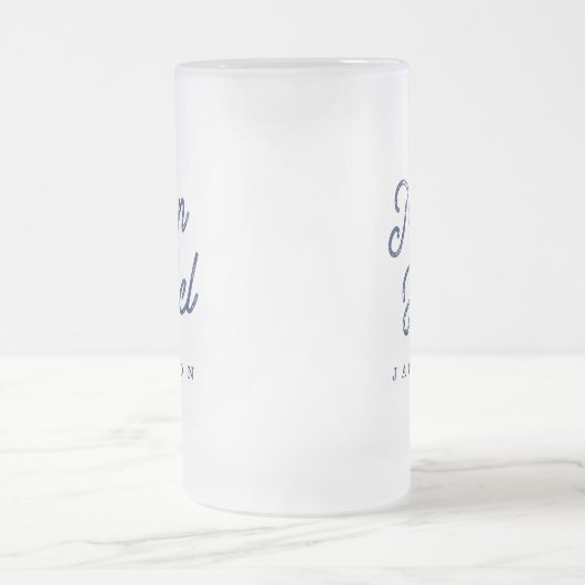 Cadeau voor hem | Stijlvolle Man Fuel Custom Gift Matglas Bierpul (Center)