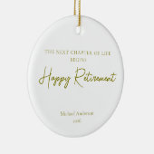 Cadeau voor het Begin van het Volgende Levenshoofd Keramisch Ornament (Rechts)
