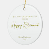 Cadeau voor het Begin van het Volgende Levenshoofd Keramisch Ornament (Links)