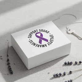 Cadeau voor het bewustzijn van de Epilepsie Steunp Ronde Sticker