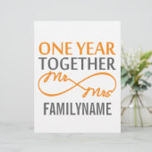 Cadeau voor het eerste Jubileum (Staand voorkant)