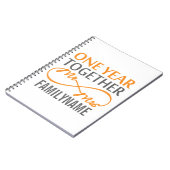 Cadeau voor het eerste Jubileum Notitieboek (Linkerzijde)