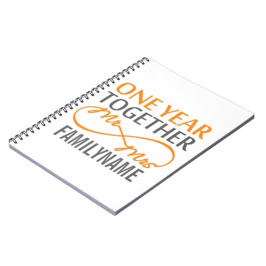 Cadeau voor het eerste Jubileum Notitieboek (Linkerzijde)