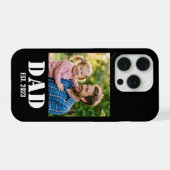 Cadeau voor het Jaar dat Vader Werd Foto Herinneri iPhone Hoesje (Achterkant horizontaal)
