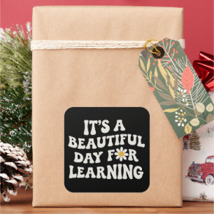Cadeau voor het Leven van een Leraar Het is een Mo Vierkante Sticker