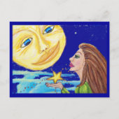 Cadeau voor het Moon Briefkaart (Voorkant)