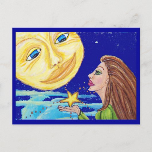Cadeau voor het Moon Briefkaart (Voorkant)
