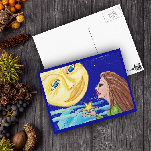 Cadeau voor het Moon Briefkaart