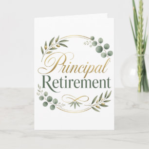 Cadeau voor het pensioen van de directeur kaart