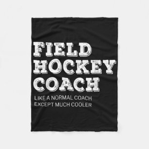 Cadeau voor hockeycoach Funny Bedankt Fleece Deken