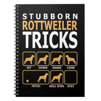 cadeau voor honden | Stevige rottweiler-tricks Notitieboek