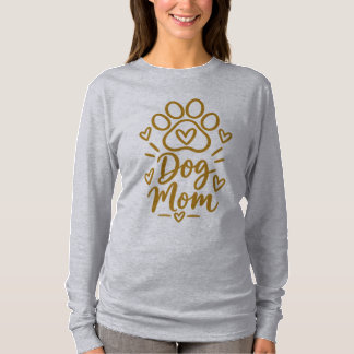 Cadeau voor hondenmoeder met leuke pootafdruk voor t-shirt