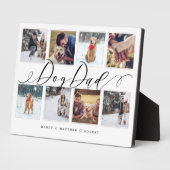 Cadeau voor hondenpapa | Familie foto herinnerings Fotoplaat (Zijkant)