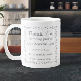 Cadeau voor huwelijksgasten grote koffiekop