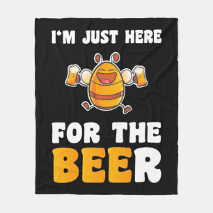 Cadeau voor imkers Ik ben hier alleen voor de bi Fleece Deken