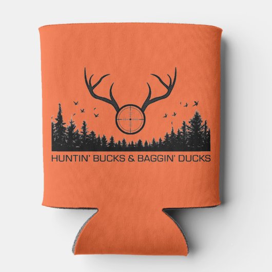 cadeau voor jager en koelbox blikjeskoeler (Achterkant)