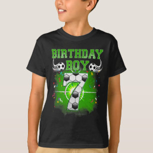 Cadeau voor jongen 7 jaar verjaardag voetbalfan t-shirt