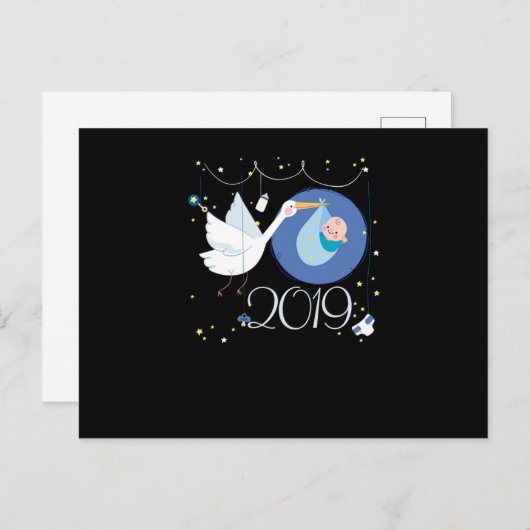 Cadeau voor jongens en meisjes die zijn geboren in briefkaart (Voorkant / Achterkant)