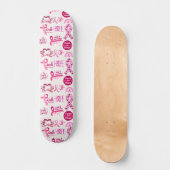 Cadeau voor kankeroverlevende - krijger persoonlijk skateboard (Voorkant)