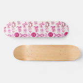 Cadeau voor kankeroverlevende - krijger persoonlijk skateboard (Horizontaal)