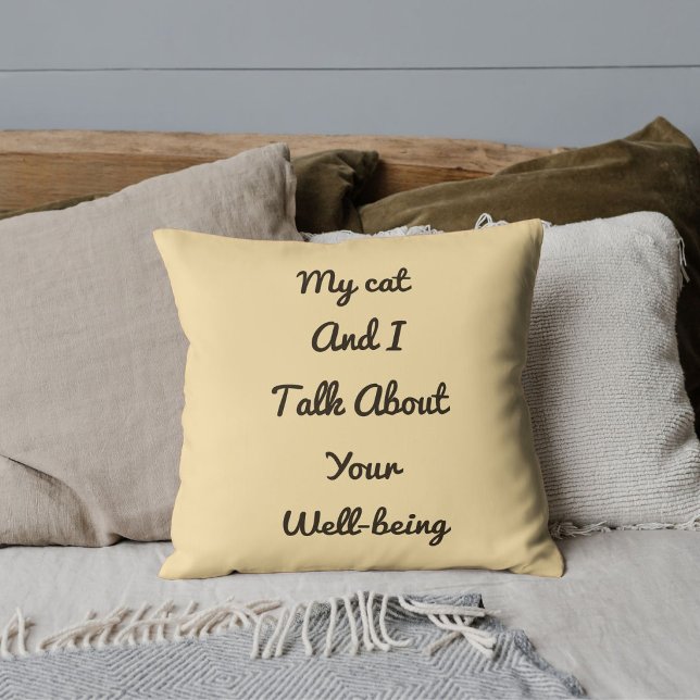 Cadeau voor kattencatimoeder Beste vriendinnen BFF Kussen (Creator heeft geüpload)