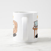 cadeau voor kattenliefhebber ik ben ok grote koffiekop (Achterkant)