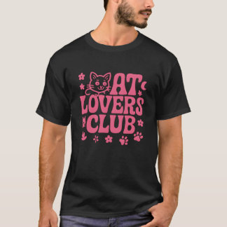cadeau voor kattenliefhebbersclub t-shirt