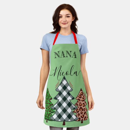 Cadeau voor kerstbomen Collectie Chef Baker Nana Schort (Gedragen)