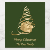 Cadeau voor kerstbomen Eet Etiket voor voedsel en (Enkel label)