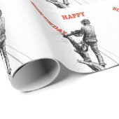 cadeau voor kerstcadeau voor chirurg rond Aborist  Cadeaupapier (Rol Hoek)