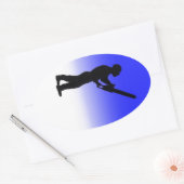 cadeau voor kerstcadeau voor chirurg rond Aborist  Ovale Sticker (Envelop)