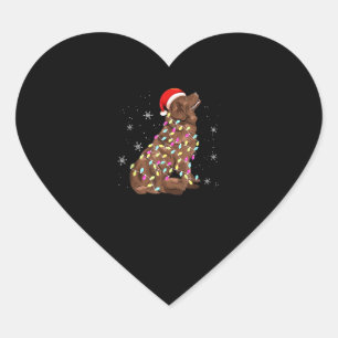 cadeau voor kerstcadeautje bij Newfoundland  Grapp Hart Sticker