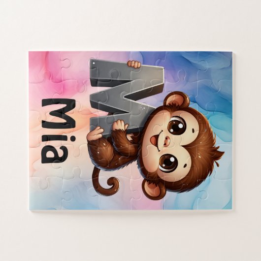 Cadeau voor kind met aangepaste naam puzzel legpuzzel (Horizontaal)