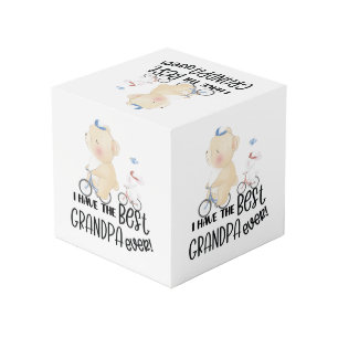 Cadeau voor kleinkind Beer & Konijn Beste Opa Kubus