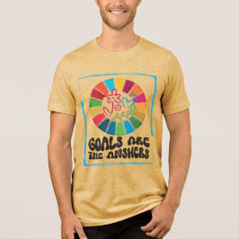 Cadeau voor klimaatkampioenen - Duurzaamheidsdoele Tri-Blend Shirt