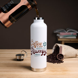 Cadeau voor koffieliefhebber: koffie per dag waterfles