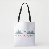 Cadeau voor koppels in een relatie op afstand tote bag (Voorkant)