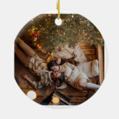 Cadeau voor koppels vrienden klanten Texas kerst Keramisch Ornament (Achterkant)
