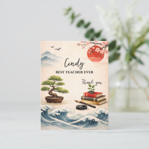 Cadeau voor leerkracht Bedankt   Einde schooljaar Briefkaart