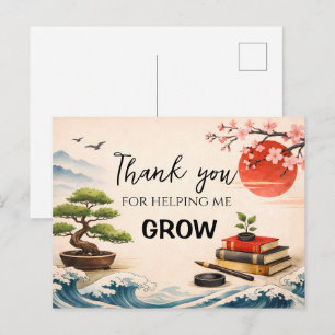 Cadeau voor leerkracht Bedankt Einde schooljaar Briefkaart