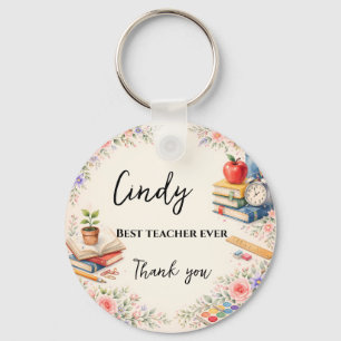 Cadeau voor leerkracht Bedankt   Einde schooljaar Sleutelhanger