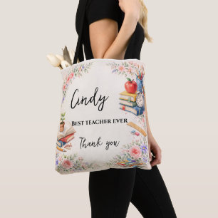 Cadeau voor leerkracht Bedankt   Einde schooljaar Tote Bag