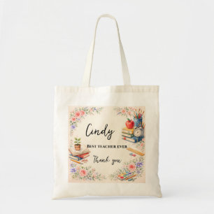 Cadeau voor leerkracht Bedankt   Einde schooljaar Tote Bag