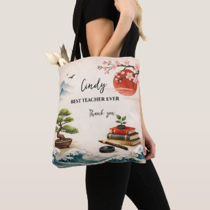 Cadeau voor leerkracht Bedankt   Einde schooljaar Tote Bag