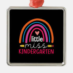 Cadeau voor leerkracht   Little Miss Kindergarten Metalen Ornament
