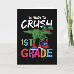 Cadeau voor leerling 1e klas dinosaurus terug naar kaart