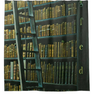 cadeau voor  leesillustraties douchegordijn