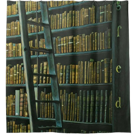 cadeau voor leesillustraties douchegordijn (Voorkant)