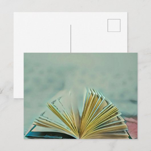 Cadeau voor leesliefhebbers briefkaart (Voorkant / Achterkant)